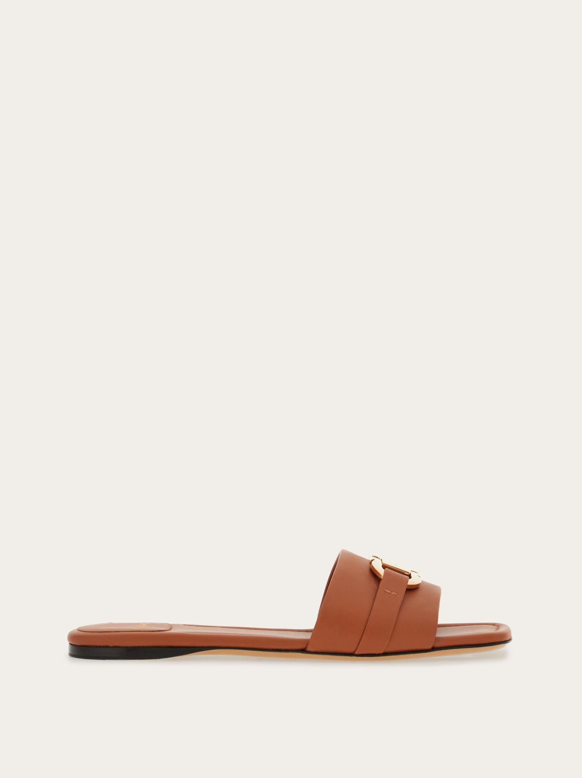 Ferragamo Flat slide with Gancini ornament - Image 1